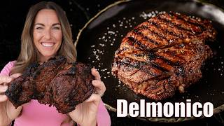 Charcoal Grilled Delmonico Steak—But First, What Is It?