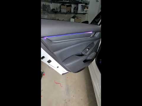 2019 Honda Accord 64-Color Ambient Lighting kit installed