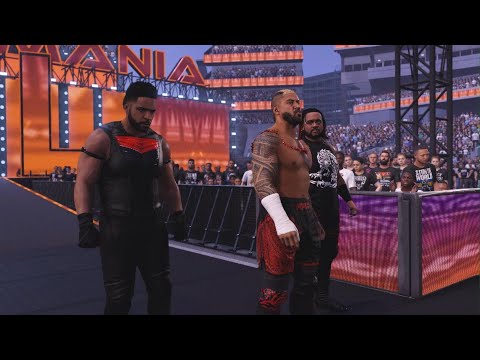 The Bloodline takes on the O.C at Wrestlemania