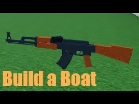 AK 47 Assault Rifle Speed Build! | Build a Boat ROBLOX