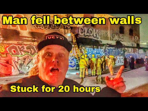 Man fell between walls and got stuck for 20 hours in Downtown Los Angeles