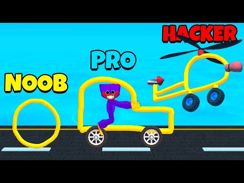 NOOB vs PRO vs HACKER - Draw and Ride