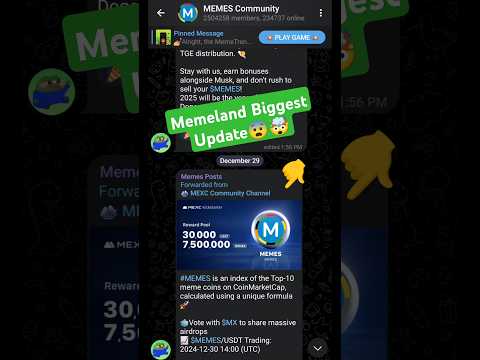 Memeland New Update | Memeland New Update Today | Memeland Withdrawal Started #memeland #shorts