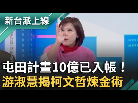 阿北10億已入帳！游淑慧揭柯文哲煉金術：屯田計畫原預計2028年撈20億...酸:KPI已經到達一半｜李正皓 主持｜【新台派上線 精彩】20241217｜三立新聞台