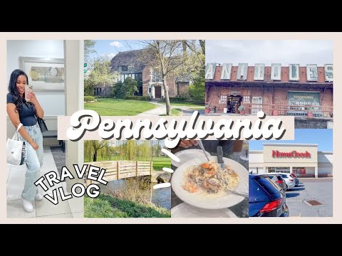 PENNSYLVANIA TRAVEL VLOG | EXPLORING BEAUTIFUL HOMES, HOME DECOR SHOPPING &THE BEST ANTIQUE STORE