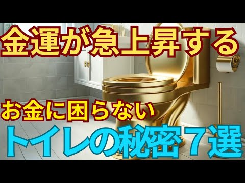 【金運を上げる風水】トイレにすると劇的に運が上がること７選！波動と徳が上がります