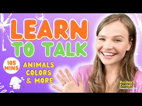 Learn to Talk for Toddlers - Animals, Colors & More | Best Toddler Learning Video | For Kids