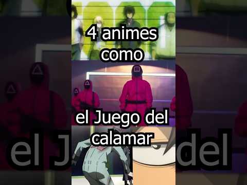 4 animes como el #eljuegodelcalamar #squidgame   DEL CALAMAR #kakegurui #PROMISENEVERLAND