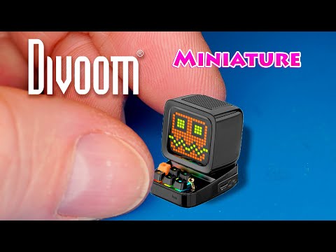 DIY Miniature Divoom Ditoo plus Bluetooth Speaker with DIY equalizer gadget unboxing