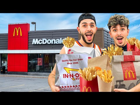 Trying EVERY Fast Food French Fries! (Ft. FaZe Rug)