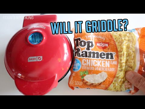 Top Ramen Noodles * Will It Griddle?  * Dash Mini Griddle * Ramen Pancake