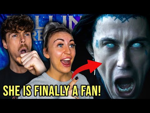 SHE IS FINALLY A FAN! | British Couple Reacts to FALLING IN REVERSE - Watch The World Burn