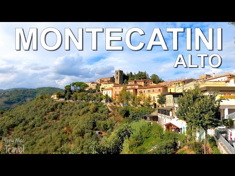 The medieval village of Montecatini Alto in Tuscany, Italy