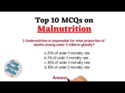 10 Malnutrition MCQs: A Comprehensive List of Malnutrition MCQs