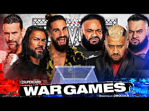 WWE 2K24 | War Games Match - Team Roman VS Team Solo Sikoa | Survivor Series