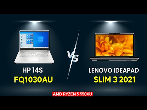 LENOVO IDEAPAD SLIM 3 Ryzen 5 5500U VS HP 14S FQ1030AU | AMD RYZEN 5 5500U REVIEW