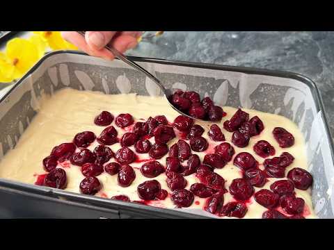 You will bake this cake EVERY DAY! It only takes 10 minutes/ Cherry Cake