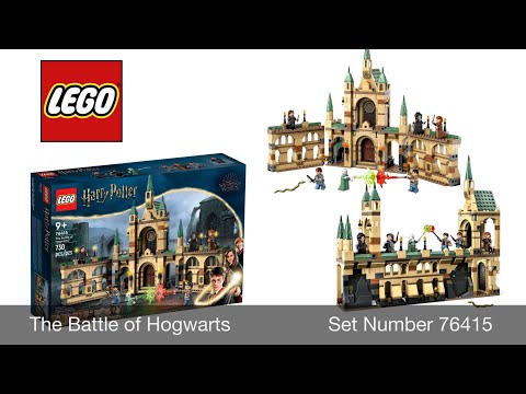 The Battle of Hogwarts LEGO Harry Potter Set 76415 Stop Motion Speed Build