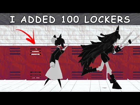 I added 100 hideable lockers and beat the game by hiding in them