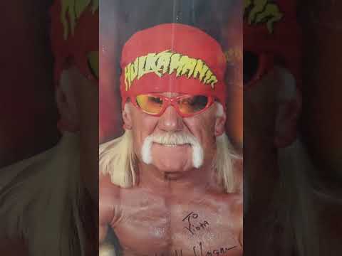 Hulk hogan poster and autograph #wwe #wrestling #hulkhogan