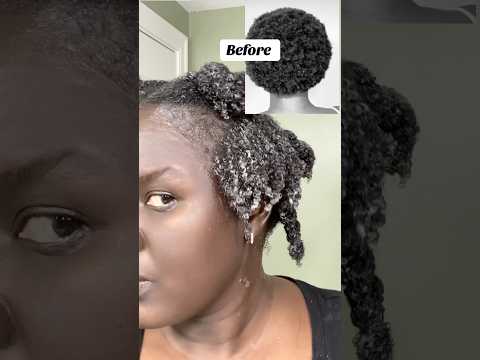 WASH DAY: Before & After results using Flaxseed Gel as pre-wash. #shorts #shortvideo #naturalhair