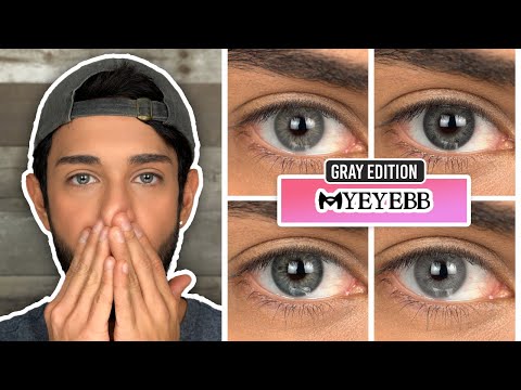 Most Natural Gray Contact Lenses | MYEYEBB Review!!