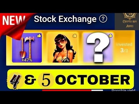 X Empire Investment Fund Today 4-5October | Musk Empire Daily Combo | X Empire Investment Today