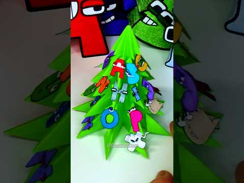 🎄 Paper Alphabet Lore A-Z | Christmas tree #shorts