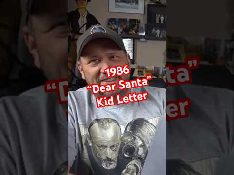 1986 Letter to Santa #christmas #80s #genx