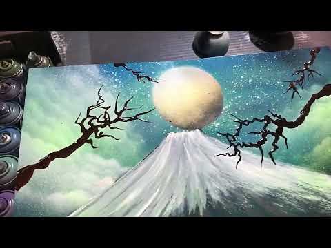 Mount Fuji with spray by Spray Art Eden