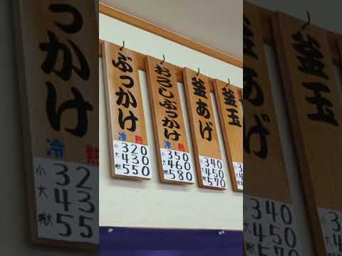 【讃岐うどん】香川県に感謝!!美味しい讃岐うどんが物価高でもお財布に優しい値段で提供してくださる。かけうどんは、なんと3玉で500円！！