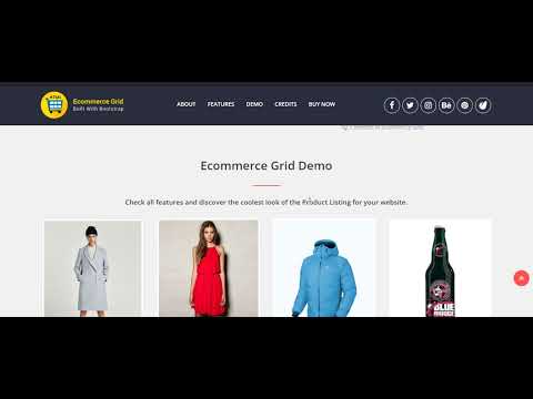 Ecommerce Grid is a Multipurpose Product Showcase HTML Widget By yankeethemes