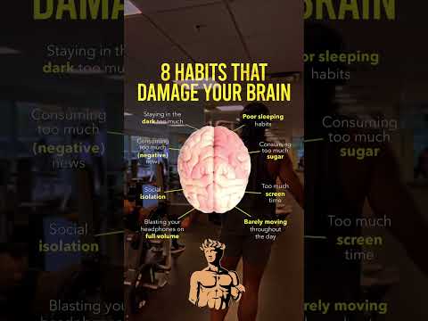 Avoid These 8 Damaging Habits #BrainHealth #HealthyHabits #CognitiveWellness #MindMatters #shorts