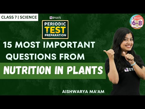 15 Most Important Questions from Nutrition in Plants | Periodic test | Class 7 Science