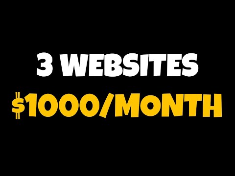 Earn $1000/Month 🤑 (3 New Websites) | Make money online