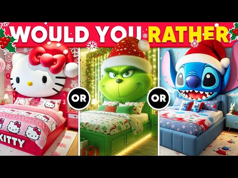 Would You Rather CHRISTMAS Build Your Dream House 🏠✨🎄 Christmas Edition