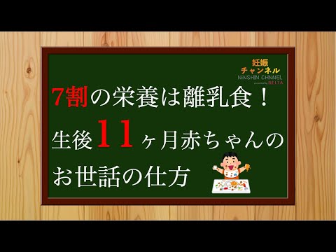 【生後11ヶ月①】7割の栄養は離乳食✨生後11ヶ月赤ちゃんのお世話の仕方！