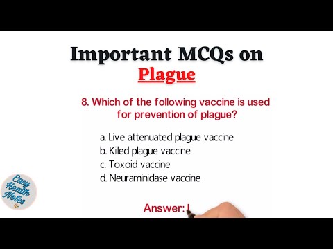 Top 10 Multiple choice questions (MCQs) on Plague for health exams