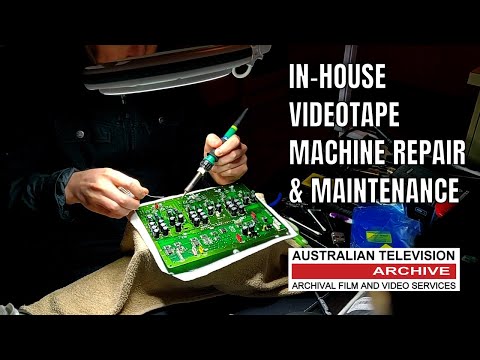 Watch Now: How We Repair Videotape Machines In-House at The Australian Television Archive