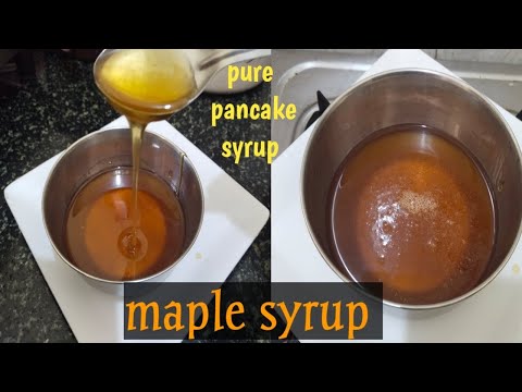 HOW TO MAKE PERFECT MAPLE SYRUP AT HOME/GOLDEN OR PANCAKE SYRUP BY 4 INGREDIENTS@ishalinayahvlog