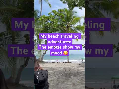 My beach traveling adventures with emotes. #aestheticvlog #anime #costarica #oshinoko #emote