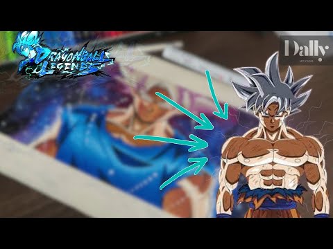 HOW TO DRAW GOKU ULTRA INSTINCT [DRAGON BALL LEGENDS] ✨⚡️‼️