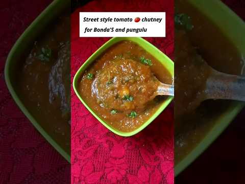 Street style tomato chutney for Bondas, pungulu ,vada etc #shorts #yummykitchentales