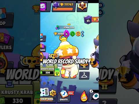 3000 Sandy 🏆 World Record by @cutesansbrawlstars1004 #brawlstars