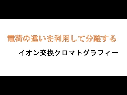 イオン交換クロマトグラフィーとは？