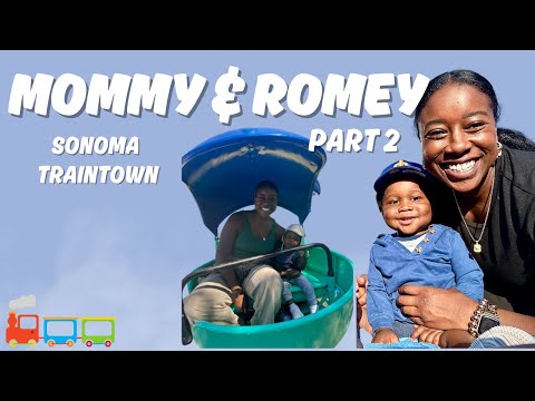 MOMMY AND SON TRAVELS| 15 MONTH OLD| SONOMA TRAINTOWN