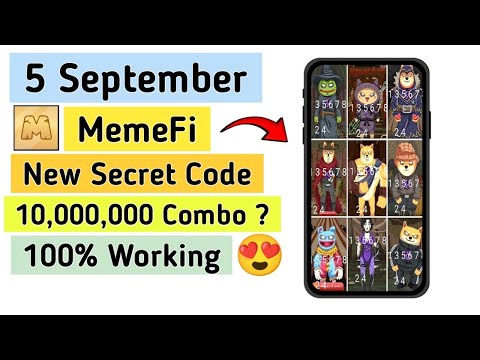 ( Level 1-12) memefi new secret combo 5 september | coin daily code today 5 september all levels