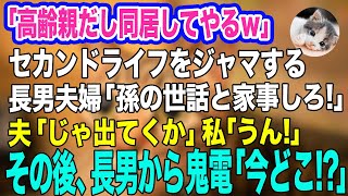 「高齢親だし同居してやるｗ」セカンドライフを邪魔する長男夫婦「孫の世話と家事よろしく！文句があるなら出てけｗ」夫「じゃあ…出てくか」私「うん！」→1週間後w【スカッとする話】