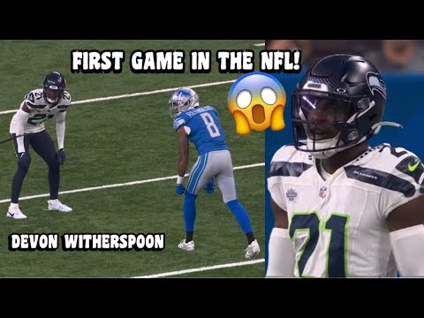 Devon Witherspoon Seahawks ‘DEBUT’ Highlights 🔥 Seahawks vs Lions NFL Week 2 highlights