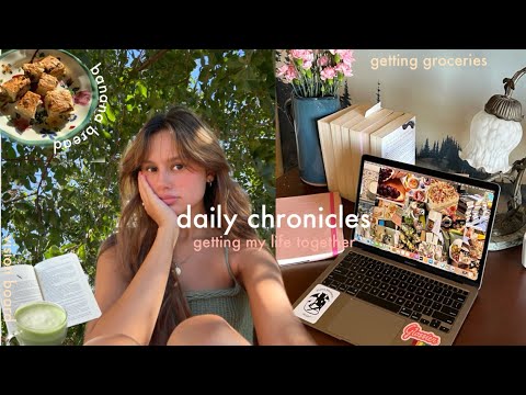 getting my life together☁️| groceries🍇 , vision board 🌸, buying flowers, shoe haul